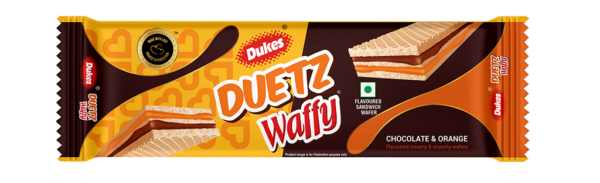DUKES DUETZ WAFFY (CHOC &ORG)  100g